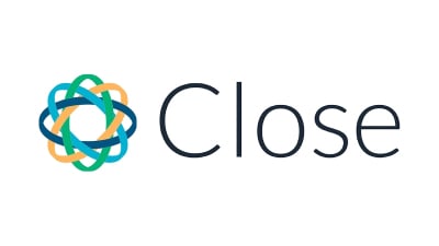 A logo of the Close
